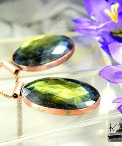 Pendentif Emyr - cuivre et labradorite – Image 3