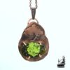 Pendentif Kanda moldavite et cuivre
