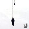 pendule en agate noire hexagonal
