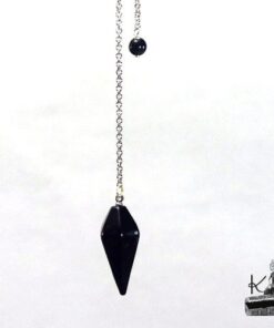 pendule en agate noire hexagonal