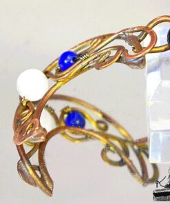 Pendentif Sohalia - lune avec lapis lazuli et pierre de lune – Image 4