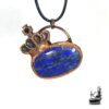 Pendentif zita en cuivre et en lapis lazuli