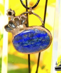 Réservé:Pendentif Zita - lapis lazuli et cuivre – Image 6