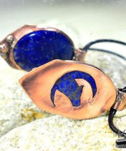 Pendentif alastar en soldalite et cuivre