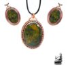 pendentif anrei en bloodstone et cuivre