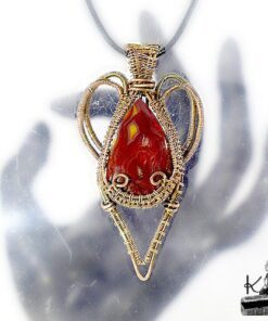 Pendentif Cirdan - crazy lace agate wire wrapped – Image 7