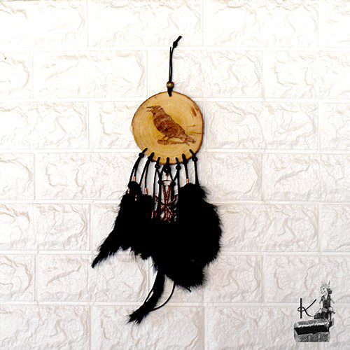 Décoration murale Corvus - bois et cuivre – Image 3