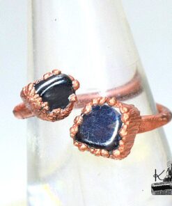 bague ajustable isolde cuivre et hématite