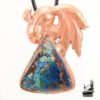 Pendentif Karpas en cuivre et chrysocolle