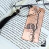 Marque pages en cuivre corbeau