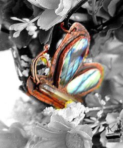 Pendentif Naya - cuivre, cristal de roche et labradorite – Image 2