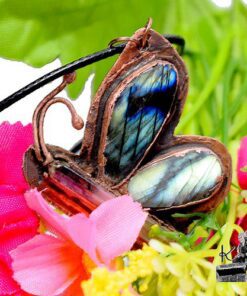 Pendentif Naya - cuivre, cristal de roche et labradorite – Image 7