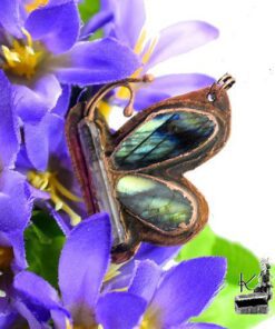 Pendentif Naya - cuivre, cristal de roche et labradorite – Image 4