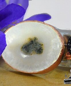 Pendentif Nellas - moss solar quartz sertie cuivre – Image 8