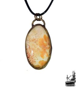 Pendentif Louan - scolescite et cuivre – Image 9