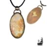 pendentif louan en cuivre et scolescite