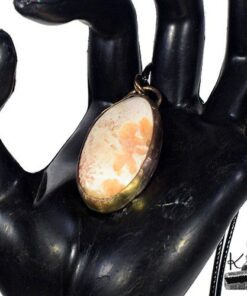 Pendentif Louan - scolescite et cuivre – Image 6