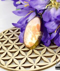 Pendentif Louan - scolescite et cuivre – Image 4