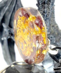 Pendentif Orgone Orgonite "Thaama" avec Arbre de Vie et grenat – Image 2