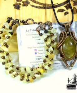 Tresor-box printemps fraech en quartz rutile et cuivre