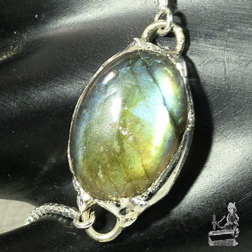 Bracelet Ino - labradorite sertie étain – Image 5