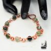 Bracelet ausir en cuivre et agate mousse