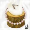 Bracelet Harmony porte bonheur avec pierre de lune et quartz rose