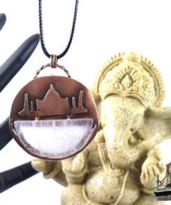 Pendentif Raja - quartz rose serti cuivre – Image 7