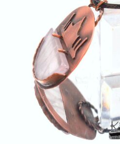 Pendentif Raja - quartz rose serti cuivre – Image 9