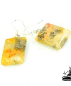Boucles d'oreille Greine en crazy lace agate