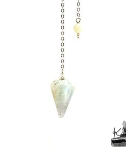 Petit Pendule pour radiesthésie en labradorite