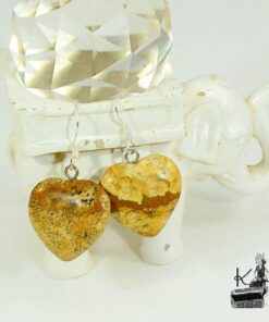 Boucles d'oreilles laserian en jaspe paysage