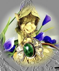 Pendentif Gyda - malachite et cuivre – Image 7