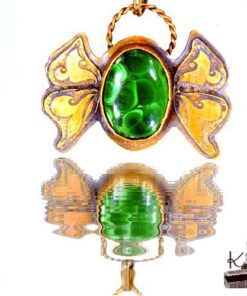 Pendentif Gyda - malachite et cuivre – Image 6