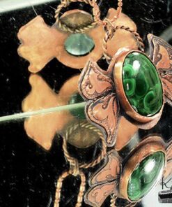 Pendentif Gyda - malachite et cuivre – Image 5