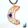 Pendentif en demi lune Moan avec charoite
