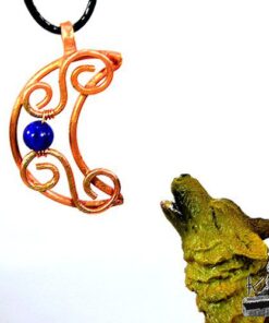 Pendentif Moan - lune avec perle en charoite – Image 7