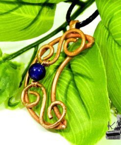 Pendentif Moan - lune avec perle en charoite – Image 4