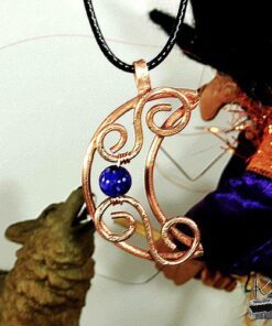 Pendentif Moan - lune avec perle en charoite – Image 2
