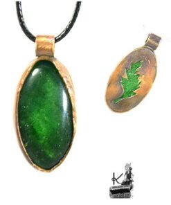 pendentif en aventurine verte abeytu