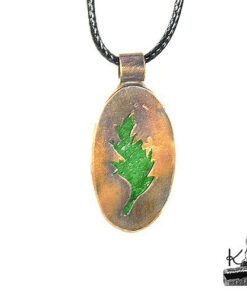 Pendentif Abeytu - Aventurine verte et cuivre – Image 9