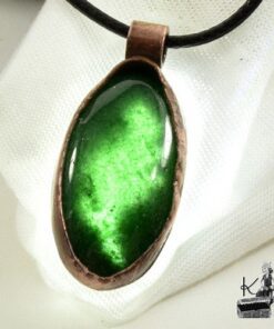 Pendentif Abeytu - Aventurine verte et cuivre – Image 7