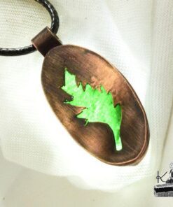Pendentif Abeytu - Aventurine verte et cuivre – Image 6