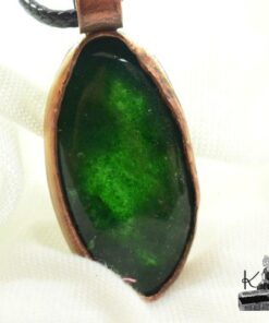Pendentif Abeytu - Aventurine verte et cuivre – Image 4