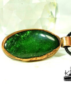 Pendentif Abeytu - Aventurine verte et cuivre – Image 2