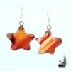 Boucles d'oreille Alux en agate baguée