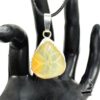 Pendentif Jessim onyx agate serti étain