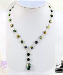 Collier Ryn en abalone