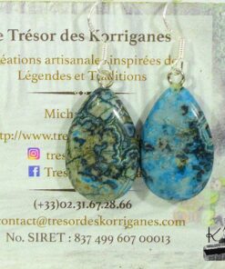 Boucles d'oreille Shasel - crazy lace agate – Image 6