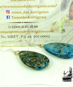 Boucles d'oreille Shasel - crazy lace agate – Image 4